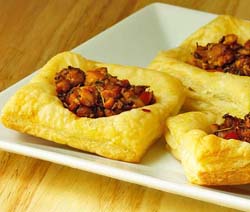 Tempeh Sausage Pastry Puffs
