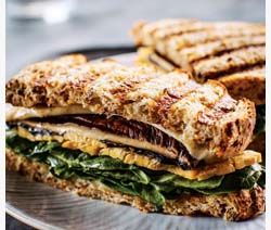 Grilled Portobello and Tempeh Sandwich
