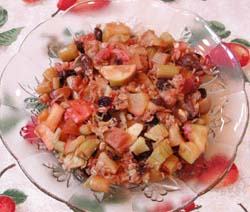 Rhubarb Apple Strawberry Crisp